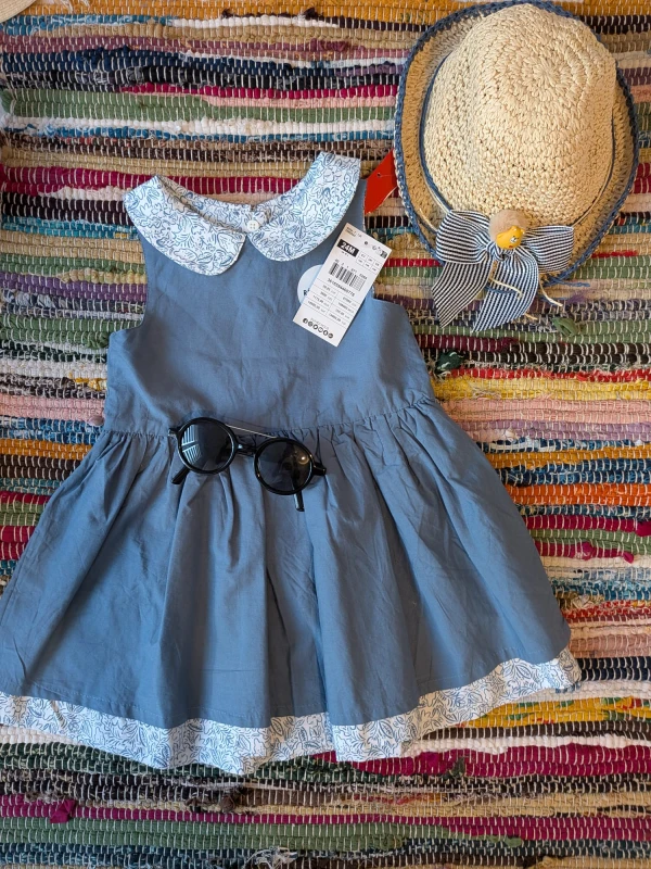 Robe réversible fille 24 mois