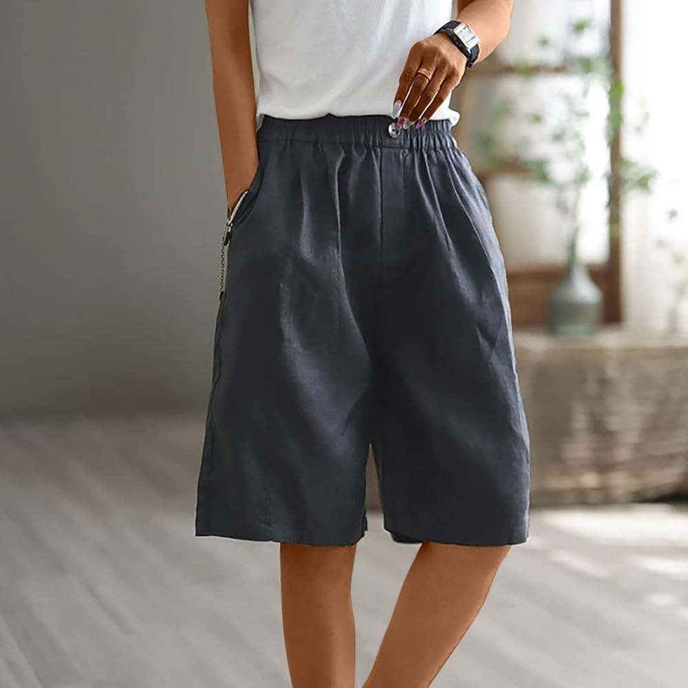Bermudas taille haute