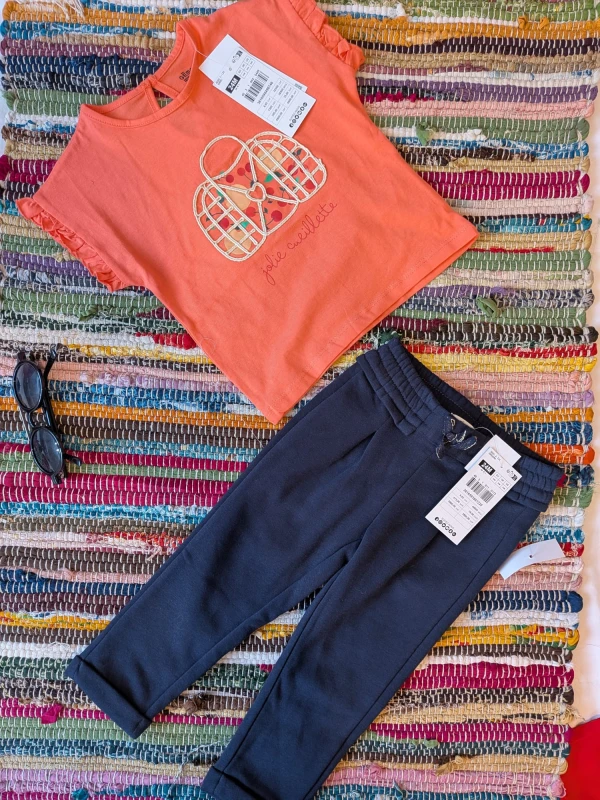 Ensemble 2 pièces filles 24 mois